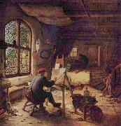 Adriaen van ostade The painter in his workshop painting